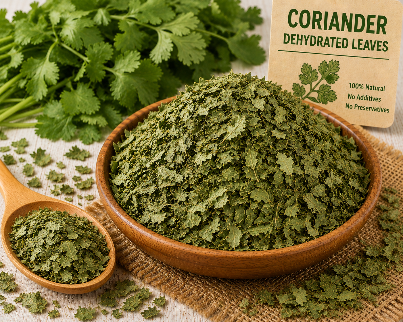 Coriander Dehydrated Leaves