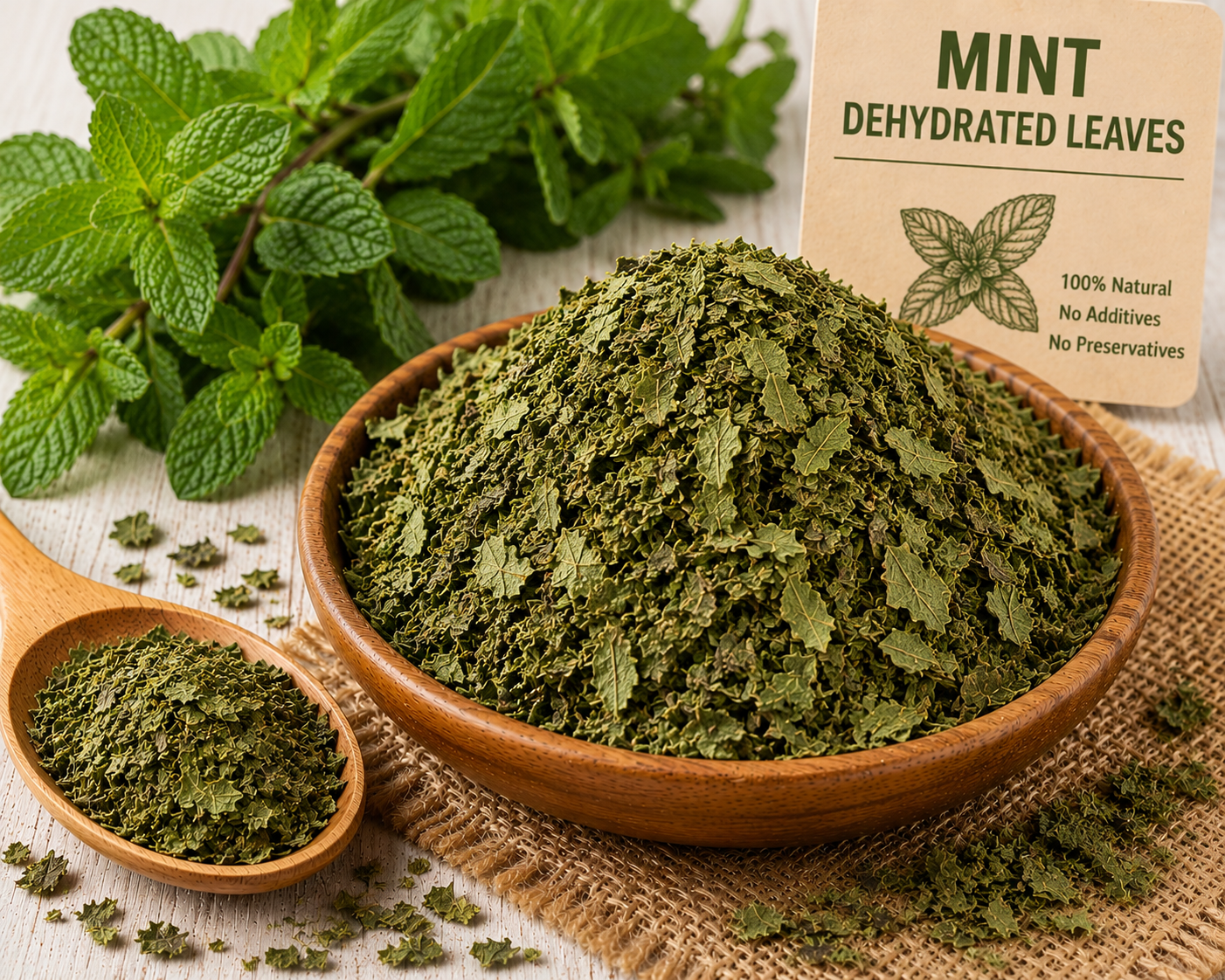 Mint Dehydrated Leaves